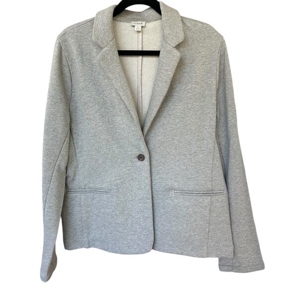 J. Crew Women's Academia Heather Gray Collegiate Casual Blazer Size 12 - Picture 3 of 7